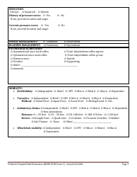 BHSF-PHB Form 1 Pediatric Hospital Bed Evaluation - Louisiana, Page 5