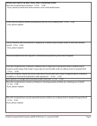 BHSF-PHB Form 1 Pediatric Hospital Bed Evaluation - Louisiana, Page 6