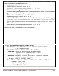 BHSF-PHB Form 1 Pediatric Hospital Bed Evaluation - Louisiana, Page 7