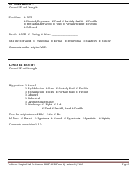 BHSF-PHB Form 1 Pediatric Hospital Bed Evaluation - Louisiana, Page 8