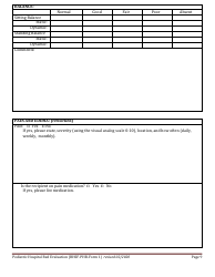 BHSF-PHB Form 1 Pediatric Hospital Bed Evaluation - Louisiana, Page 9