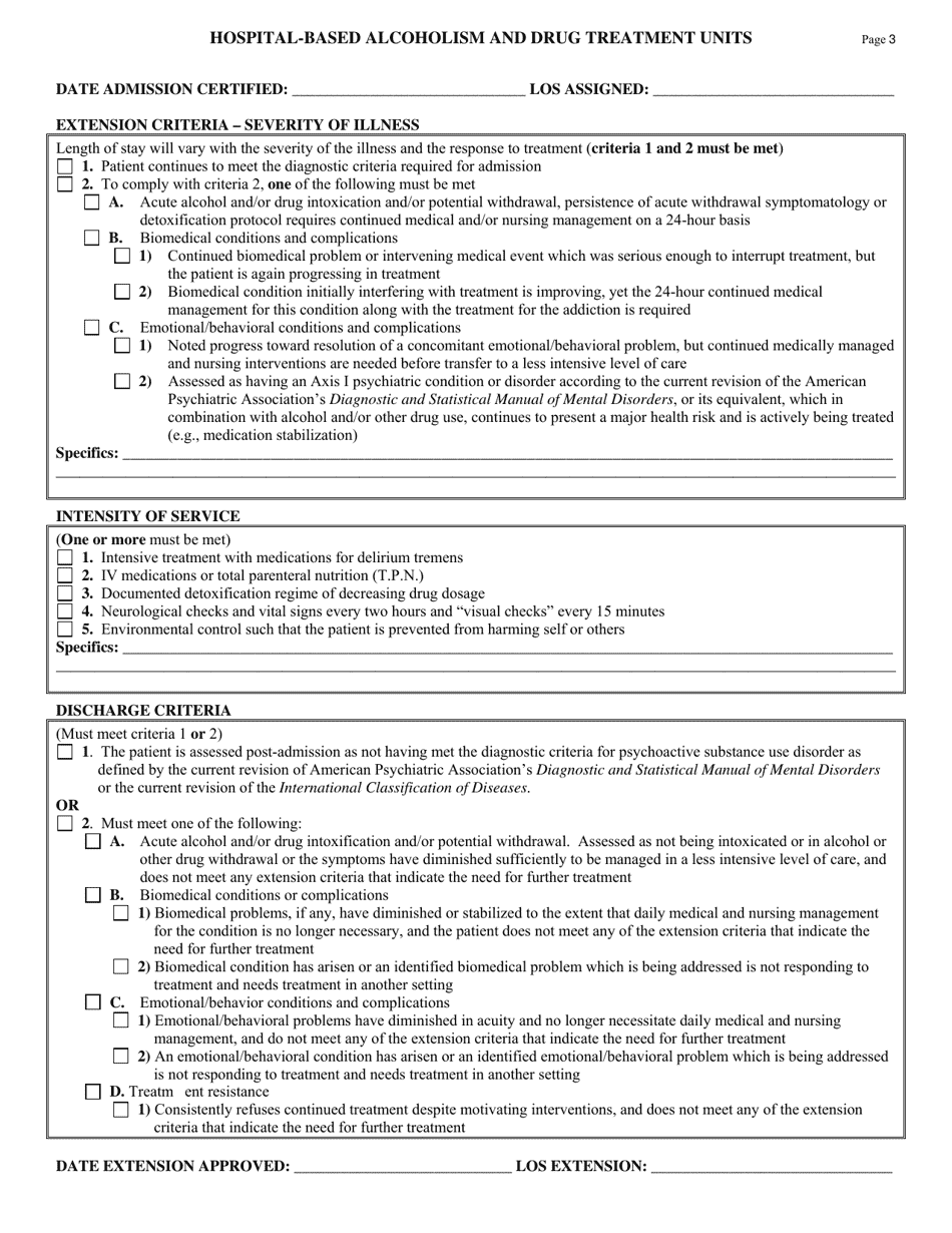 Hospital-Based Alcoholism and Drug Treatment Units - Louisiana, Page 3