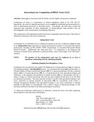 BHSF Form 142-C Inpatient Psychiatric Hospital Admission Form - Louisiana