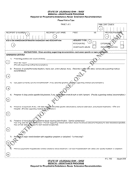 Request for Psychiatric/Substance Abuse Extension/Reconsideration - Louisiana, Page 2