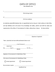Commissioner for Oaths Application/Renewal - Manitoba, Canada, Page 3