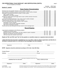 Form IL532-2544 (WPC681) Cso Operational Plan Checklist and Certification - Illinois, Page 2