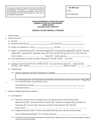 Form IL532-0016 (WPC156) Schedule G Sludge Disposal &amp; Utilization - Illinois, Page 3