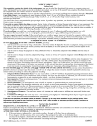 Form DC-CV-001 Complaint/Application and Affidavit in Support of Judgment - Maryland, Page 2