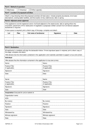 Form W2F008 Application for a Riverine Protection Permit - Queensland, Australia, Page 3