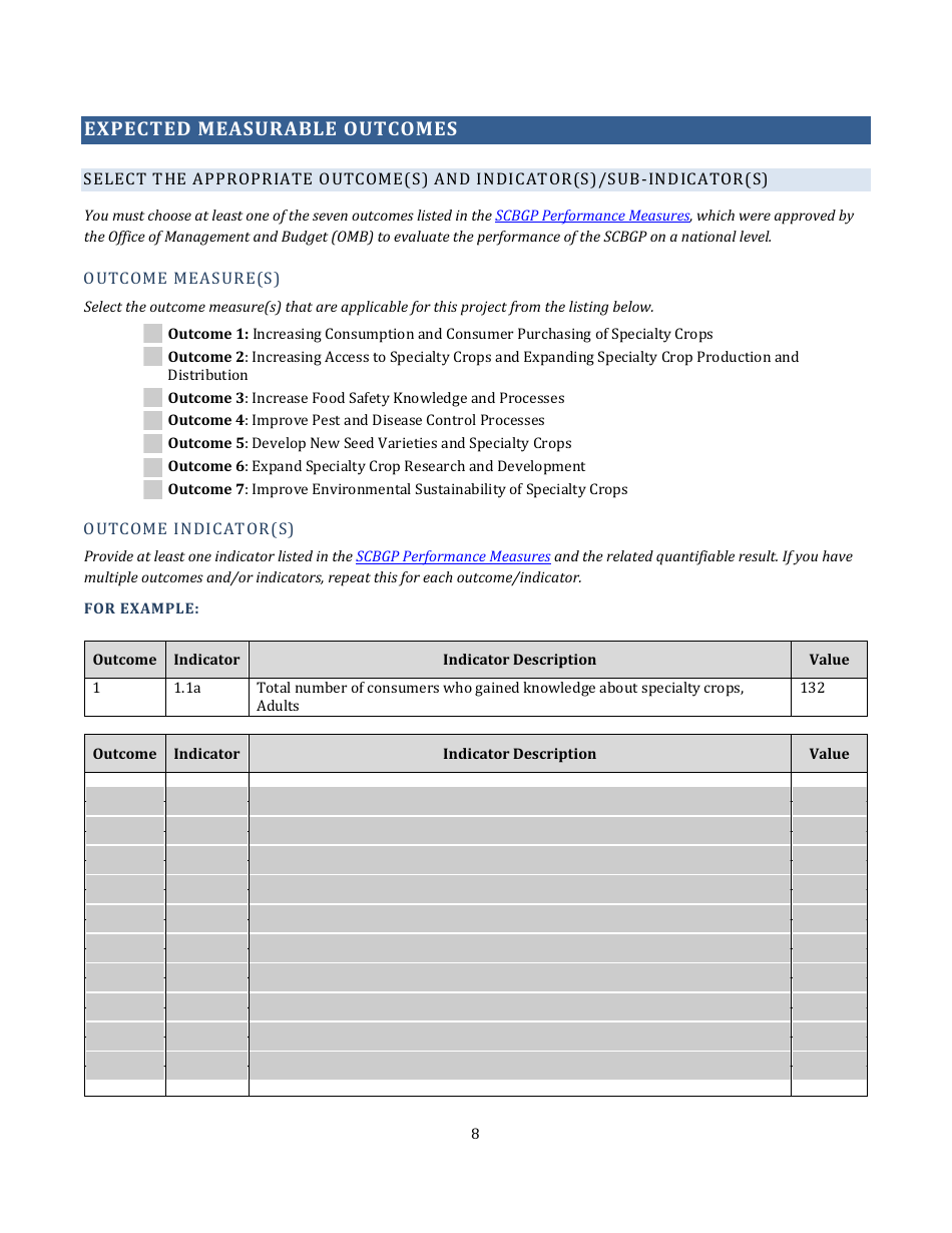 Scbgp Project Profile Template, Page 8