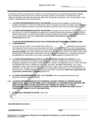 Form 10-G Post-conviction No Contact Order - Ohio (French), Page 2