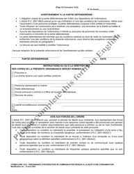 Form 10-G Post-conviction No Contact Order - Ohio (French), Page 3