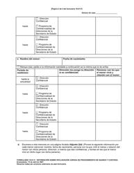 Formulario 10.01-F Informacion Sobre Declaracion Jurada De Procedimiento De Guarda Y Custodia (R.c. 3127.23) - Ohio (Spanish), Page 3