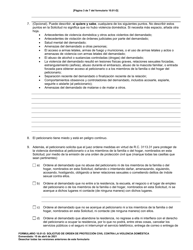 Formulario 10.01-D Solicitud De Orden De Proteccion Civil Contra La Violencia Domestica (R.c. 3113.31) - Ohio (Spanish), Page 3