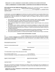 Document preview: Formulario 10-D Aviso Al Demandado O Acusado Sobre La Existencia De Una Orden De Proteccion - Ohio (Spanish)
