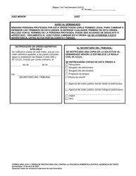 Formulario 10.01-I Orden De Proteccion Civil Contra La Violencia Domestica (Cpo) Audiencia De Parte (R.c. 3113.31) - Ohio (Spanish), Page 7