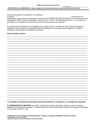 Formulario 10.01-H Orden De Proteccion Civil Contra La Violencia Domestica (Dvcpo) Ex Parte (R.c. 3113.31) - Ohio (Spanish), Page 2