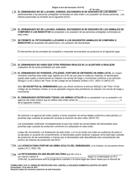Formulario 10.01-H Orden De Proteccion Civil Contra La Violencia Domestica (Dvcpo) Ex Parte (R.c. 3113.31) - Ohio (Spanish), Page 4