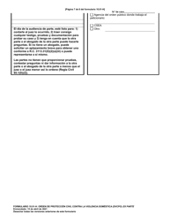 Formulario 10.01-H Orden De Proteccion Civil Contra La Violencia Domestica (Dvcpo) Ex Parte (R.c. 3113.31) - Ohio (Spanish), Page 7