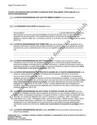 Form 10.01-J Consent Agreement and Domestic Violence Civil Protection Order (R.c. 3113.31) - Ohio (French), Page 3