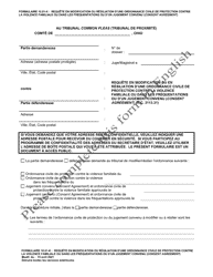 Form 10.01-K Motion to Modify or Terminate Domestic Violence or Dating Violence Civil Protection Order or Consent Agreement (R.c. 3113.31) - Ohio (French)