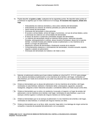 Formulario 10.01-P Solicitud De Orden De Proteccion Civil Contra La Violencia En El Noviazgo (R.c. 3113.31) - Ohio (Spanish), Page 3