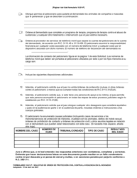 Formulario 10.01-P Solicitud De Orden De Proteccion Civil Contra La Violencia En El Noviazgo (R.c. 3113.31) - Ohio (Spanish), Page 4