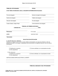 Formulario 10.01-P Solicitud De Orden De Proteccion Civil Contra La Violencia En El Noviazgo (R.c. 3113.31) - Ohio (Spanish), Page 5