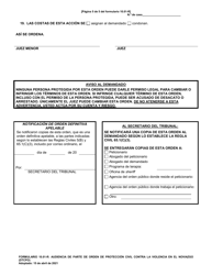 Formulario 10.01-R Audiencia De Parte De Orden De Proteccion Civil Contra La Violencia En El Noviazgo (Dtcpo) (R.c. 3113.31) - Ohio (Spanish), Page 5