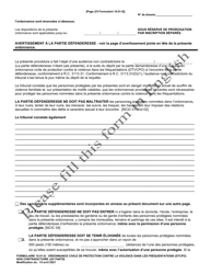 Form 10.01-Q Dating Violence Civil Protection Order (Dtcpo) Ex Parte (R.c. 3113.31) - Ohio (French), Page 2