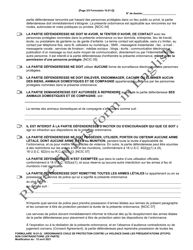 Form 10.01-Q Dating Violence Civil Protection Order (Dtcpo) Ex Parte (R.c. 3113.31) - Ohio (French), Page 3