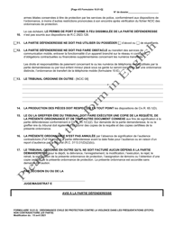 Form 10.01-Q Dating Violence Civil Protection Order (Dtcpo) Ex Parte (R.c. 3113.31) - Ohio (French), Page 4