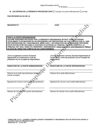 Form 10.01-S Consent Agreement and Dating Violence Civil Protection Order - Ohio (French), Page 5