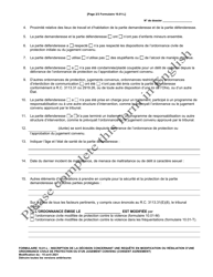 Form 10.01-L Judgment Entry on Motion to Modify/Terminate Domestic Violence Civil Protection Order or Consent Agreement - Ohio (French), Page 2