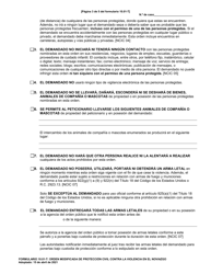 Formulario 10.01-T Orden Modificada De Proteccion Civil Contra La Violencia En El Noviazgo (R.c. 3113.31) - Ohio (Spanish), Page 3
