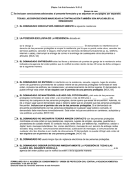 Formulario 10.01-J Acuerdo De Consentimiento Y Orden De Proteccion Civil Contra La Violencia Domestica (R.c. 3113.31) - Ohio (Spanish), Page 3