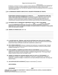 Formulario 10.01-J Acuerdo De Consentimiento Y Orden De Proteccion Civil Contra La Violencia Domestica (R.c. 3113.31) - Ohio (Spanish), Page 6