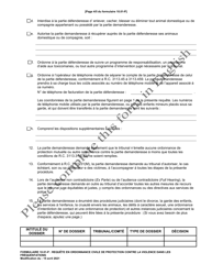 Form 10.01-P Petition for Dating Violence Civil Protection Order - Ohio (French), Page 4