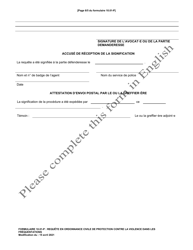 Form 10.01-P Petition for Dating Violence Civil Protection Order - Ohio (French), Page 6