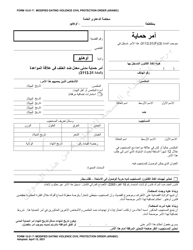 Document preview: Form 10.01-T Modified Dating Violence Civil Protection Order - Ohio (Arabic)