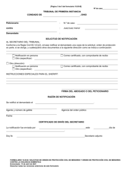 Formulario 10.05-B Solicitud De Orden De Proteccion Civil De Menores U Orden De Proteccipon Civil De Menores Contra La Violencia Domestica (R.c. 2151.34 Y 3113.31) - Ohio (Spanish), Page 5