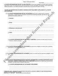 Form 10.05-D Juvenile Civil Protection Order Full Hearing - Ohio (French), Page 3