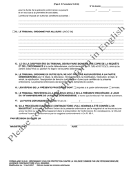 Form 10.05-D Juvenile Civil Protection Order Full Hearing - Ohio (French), Page 5