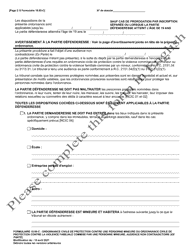 Form 10.05-C Juvenile Civil Protection Order or Juvenile Domestic Violence Civil Protection Order Ex Parte - Ohio (French), Page 2