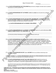 Form 10.05-C Juvenile Civil Protection Order or Juvenile Domestic Violence Civil Protection Order Ex Parte - Ohio (French), Page 3