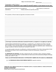 Formulario 10.05-E Orden De Proteccion Civil De Menores Contra La Violencia Domestica Y Orden De Proteccion: Acuerdo De Consentimiento - Ohio (Spanish), Page 2
