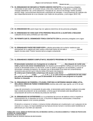 Formulario 10.05-E Orden De Proteccion Civil De Menores Contra La Violencia Domestica Y Orden De Proteccion: Acuerdo De Consentimiento - Ohio (Spanish), Page 4