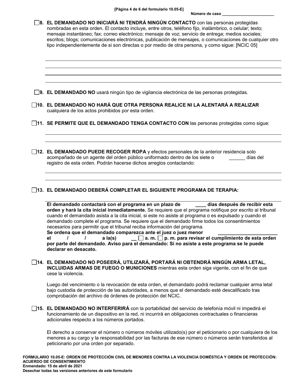 Formulario 10 05 E Fill Out Sign Online And Download Printable PDF 