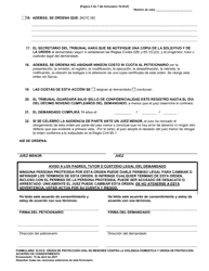 Formulario 10.05-E Orden De Proteccion Civil De Menores Contra La Violencia Domestica Y Orden De Proteccion: Acuerdo De Consentimiento - Ohio (Spanish), Page 5