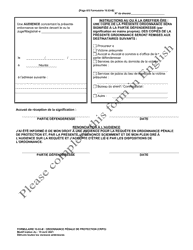Form 10.03-B Criminal Protection Order (Crpo) - Ohio (French), Page 6